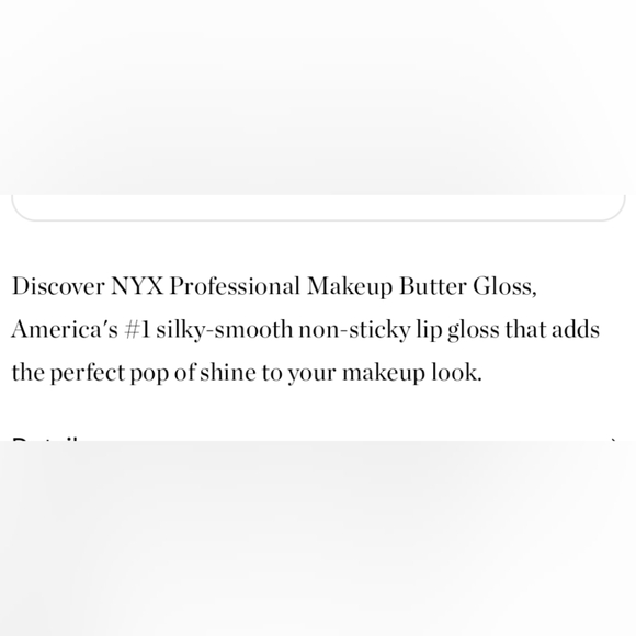 NYX Professional Makeup Butter Gloss Non-Sticky Shade: Marshmallow 🆕 - Picture 5 of 5
